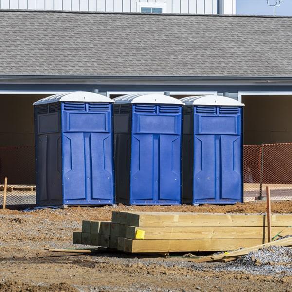 our porta potties for job sites include features such as non-slip flooring, secure locking systems, and ventilation to ensure safety and comfort for workers